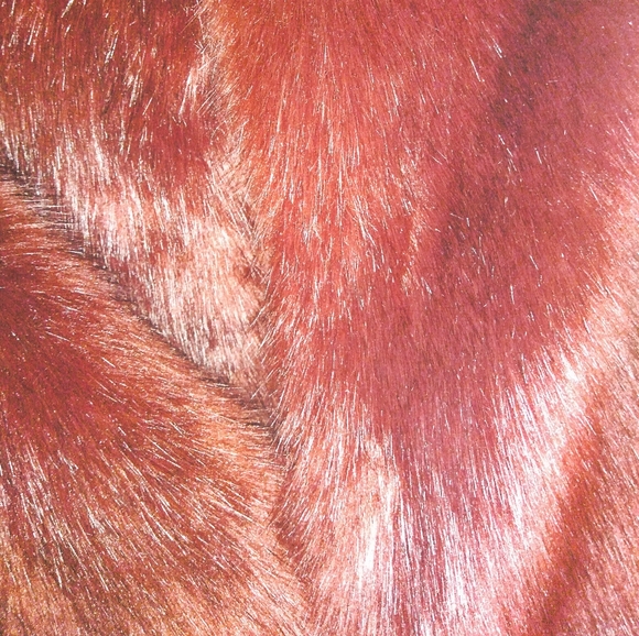 Deep burgundy faux fur Shrug! - Picture 2 of 2